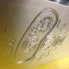 iGEM logo in metalen lego-steen
